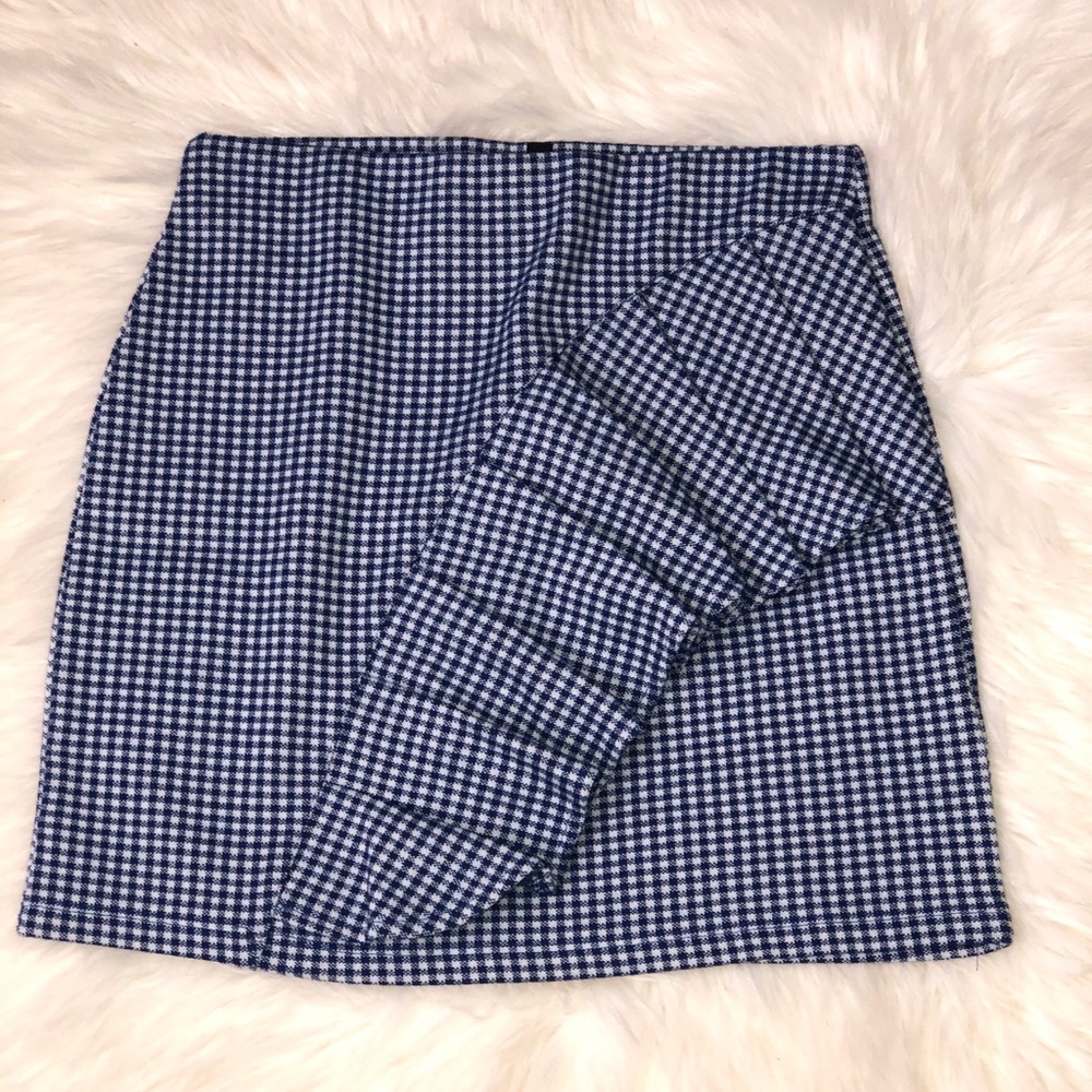 NWT Topshop gingham Ruffle skirt - Picture 5 of 7